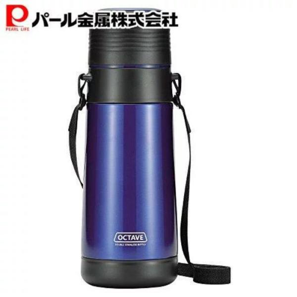 パール金属 オクターブ ダブルステンレスボトル 1000 HB-1743 水筒 ボトル コップ付き ...