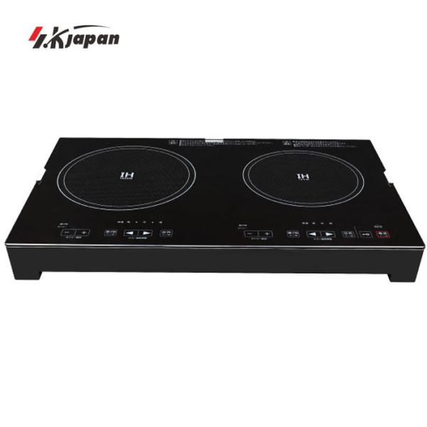 エスケイジャパン 2口IH調理器 SKJ-YA142H ガラストップ タイマー機能付 静音設定【沖縄...