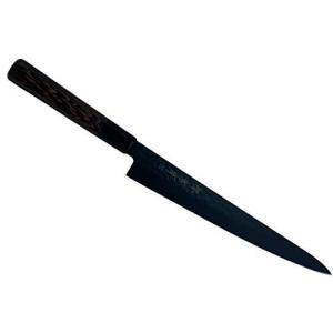 堺孝行 黒影 筋引き 包丁 240mm 槌目 VG10割込み フッ素加工