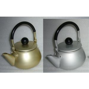 ケトル　ケットル　やかん　急須　前川金属工業所　　ドリーム急須　つる付　シルバー　（アルミ製　アルマ...