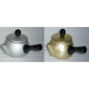 ケトル　ケットル　やかん　急須　前川金属工業所　　ドリーム急須　横手　シルバー　（アルミ製　アルマイ...