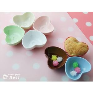 プチハートーカップ カラフル 選べる7色 陶製/ココット/プチ鉢/日本製/美濃焼｜kitchengoods-bell