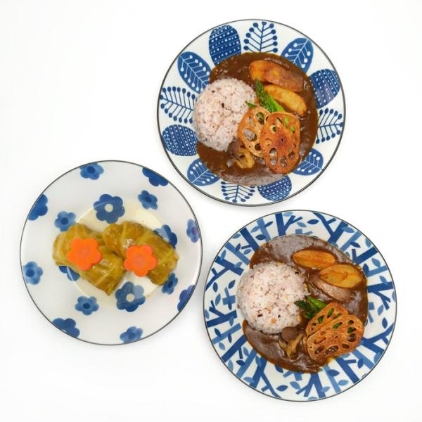 カレー皿 パスタ皿 おしゃれ 深皿 パール 21.5cm 和食器 大皿 丸皿 美濃焼
