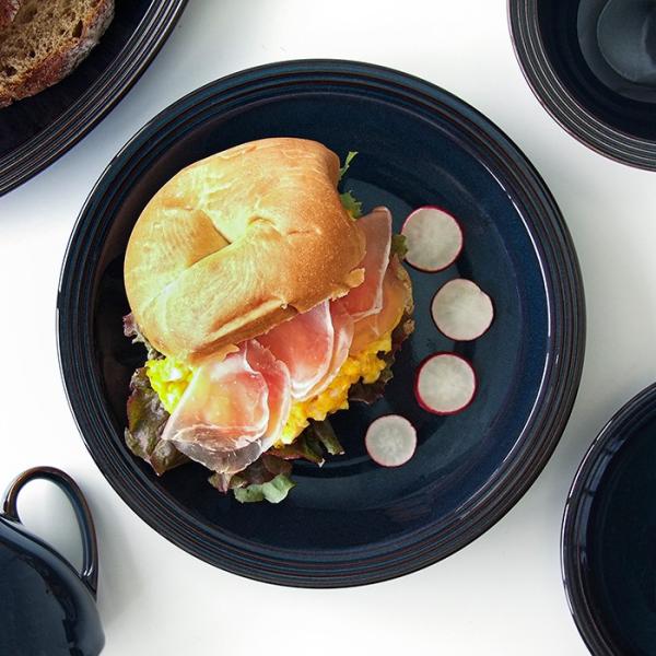 ストリームライン フォールズブルー 24cm プレート　おしゃれ カフェ食器 パスタ皿 ワンプレート...