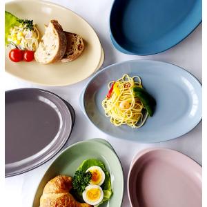 林拓児 *貫入楕円皿 中*白ホワイトお皿オーバルプレートリム皿和食器