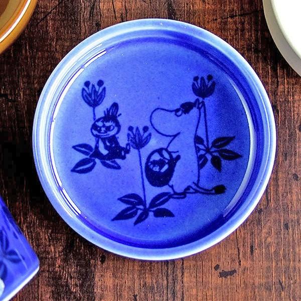 和食器 小皿 ムーミン 8.5 プレート ブルー MOOMIN 美濃焼 豆皿 薬味皿 MM193-3...