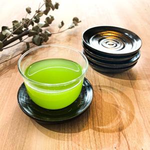 茶托 5枚セット 渦 木製 茶たく 小さめ アウトレット品込