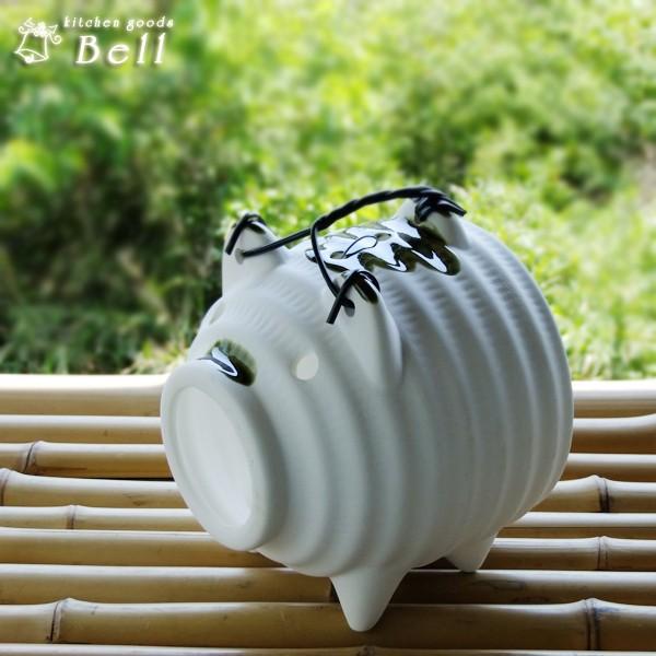 蚊取り豚 白普通サイズ 蚊取り線香入れ/蚊遣り