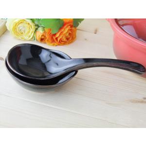 大きな モノクロ 穴アキ レンゲ 受け台付 湯豆腐レンゲ 業務用食器