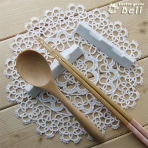 白いレスト三角レスト 2本置ける箸置き 白い食器 OK