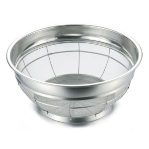 日本製 BK 18-8ステンレス製 業務用浅型ザル 50cm (弁慶ザル
