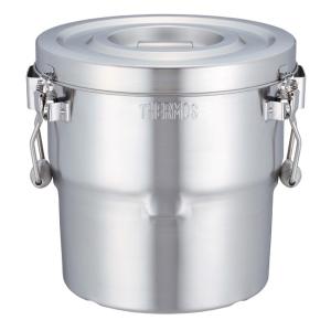 216-A シルバーアルマイト丸型一重クリップ付食缶6L : キッチングッズ