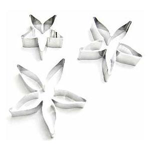 抜き型 バラの蕚/ポインセチア 3サイズ [180]　　シュガークラフト