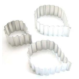 抜き型 バラの葉 3サイズ　[200]　　シュガークラフト