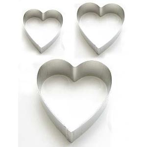 抜き型 カラーの花びら/ハート 3サイズ [267]　　シュガークラフト