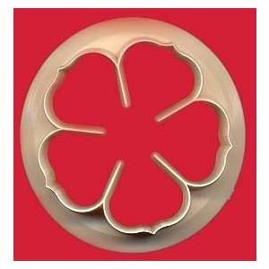 抜き型 5弁の花びら・40mm　[ROP40]　　シュガークラフト