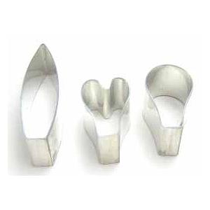 抜き型 アイリスの花びら 3個　[416-418]　　シュガークラフト