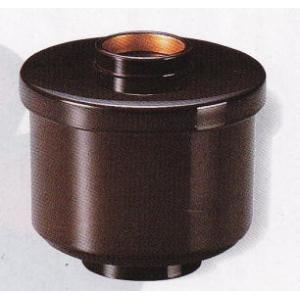 切立小吸椀 耐熱　溜高台内金　内黒 φ86×H80 (φ80×H69) 240cc　8-148-2