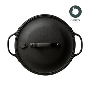 及源鋳造（OIGEN）南部鉄器 ダッチオーブン天火 24cm ノーマル