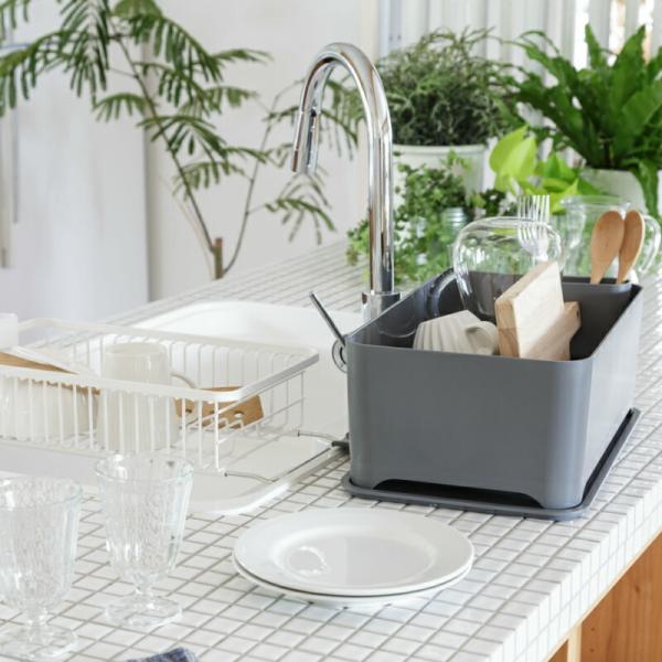 YOHAKU コンパクトにまとまる水切り ライトグレー mg-0309 余白 和平フレイズ