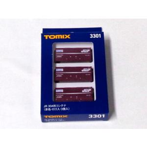 TOMIX 30A形コンテナ(赤色・ロゴ入り・3個入り) #3301