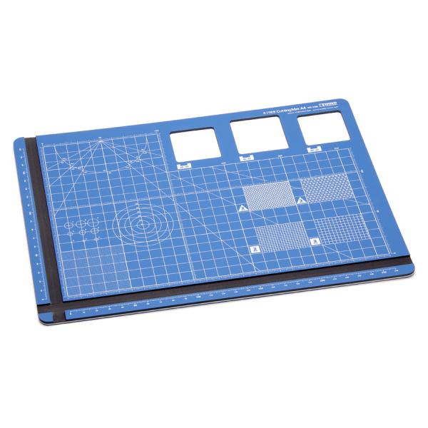 送料無料 WAVE ミゾ付キカッティングマットA4 #HT-108