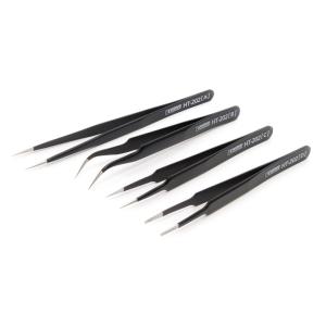 送料無料 WAVE 極細ニードル形状ピンセット【4本組】 #HT-202