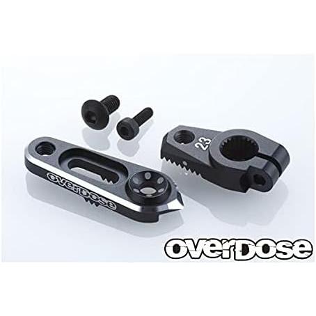 OVERDOSE JTアルミダイレクトサーボホーン23(サンワ・KO/ブラック) OD2804