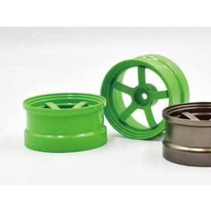 送料無料 ReveD コンペティション ホイール ライトグリーン色（オフセット6mm、2個入） #R...