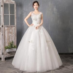 プリンセスライン 結婚式花嫁 ウェディングドレス レース