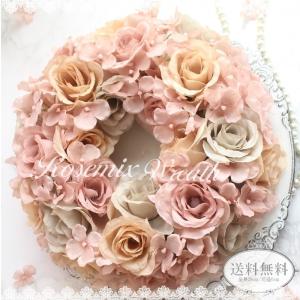 造花 壁掛け ローズ スワッグ 壁 インテリア おしゃれ 薔薇 花ギフト