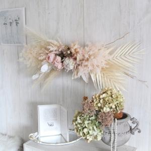 造花 壁掛け ローズ スワッグ 壁 インテリア おしゃれ 薔薇 花ギフト