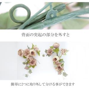 造花 壁掛け ローズ スワッグ 壁 インテリア...の詳細画像4