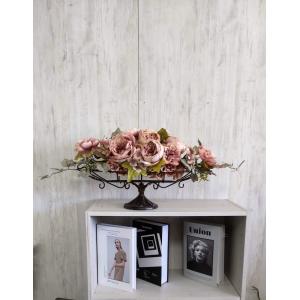 造花 壁掛け ローズ スワッグ 壁 インテリア おしゃれ 薔薇 花ギフト