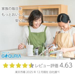浄水器ゴクリア|浄水器 日本製 カートリッジ交...の詳細画像1