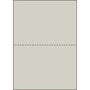 A4　ミシン目用紙　２分割タイプ　色上質（銀鼠色）【厚み：コピー用紙（35kg）】2000枚｜kiuchi-printing