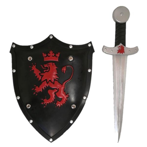 剣　盾　2点セット　騎士 勇者　おもちゃ 男の子　中世ヨーロッパ 獅子王　ライオン王 コスプレ チャ...