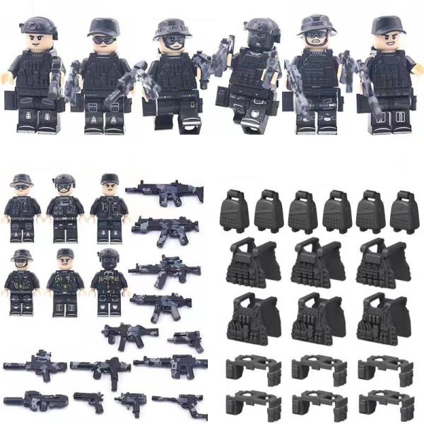 ハイクオリティ 特殊部隊 迷彩武器B 6体入り 豪華装備付き レゴ互換 LEGO プレゼント ブロッ...