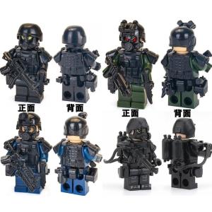 4体セット 超重厚 高品質 重装備 特殊部隊 SWAT 銃器 武器 レゴ lego 知育玩具 レゴ互換