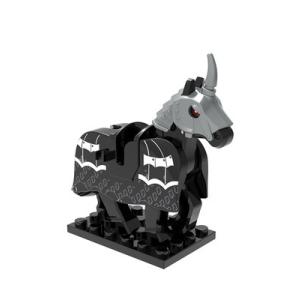 馬 ブラック 黒馬 カッコイイ装備付き レゴ互換 LEGO プレゼント ブロック互換