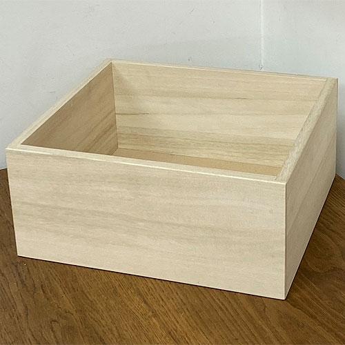 桐のシンプルな木箱 Mサイズ 木箱 収納ボックス おしゃれ 木製 収納家具 桐木箱 カントリー 小物...