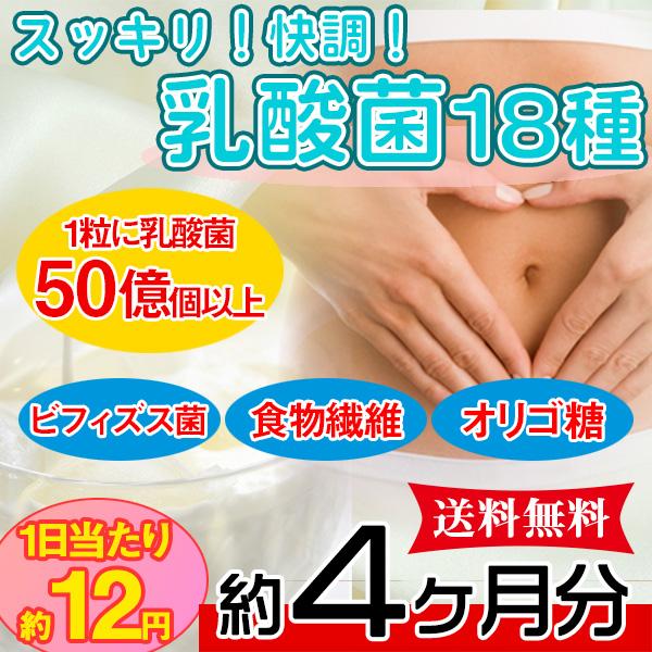 乳酸菌 ビフィズス菌 食物繊維 オリゴ糖 サプリ 国内製造 日本製 ダイエット サプリメント 送料無...