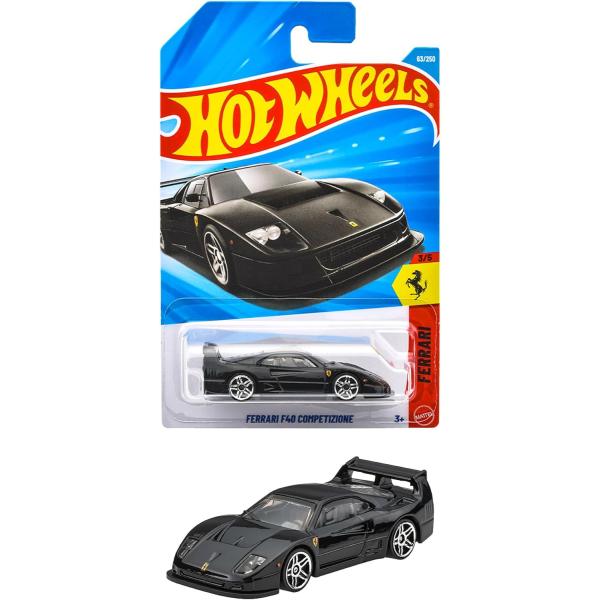 ホットウィール(Hot Wheels) ベーシックカー フェラーリ F40 コンペティツィオーネ ブ...