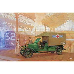 1/72スケールプラモデル イギリス・ボックスホール・タイプD救護車・WW-1