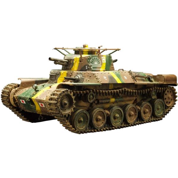 1/35スケール 第二次世界大戦 日本陸軍 九七式中戦車チハ 57mm砲塔/新車台 戦車兵フィギュア...
