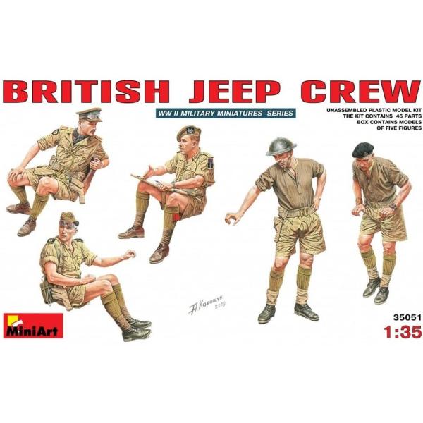 1/35スケール　イギリス軍ジープクルー フィギュアセット