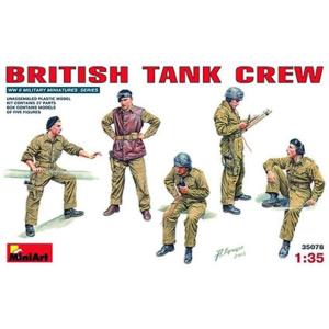 1/35スケールプラモデル　イギリス戦車兵セット　フィギュア５体入