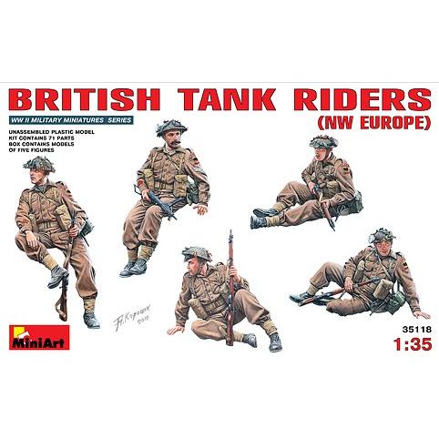 1/35スケールプラモデル　イギリス戦車跨乗兵　北西ヨーロッパ戦線