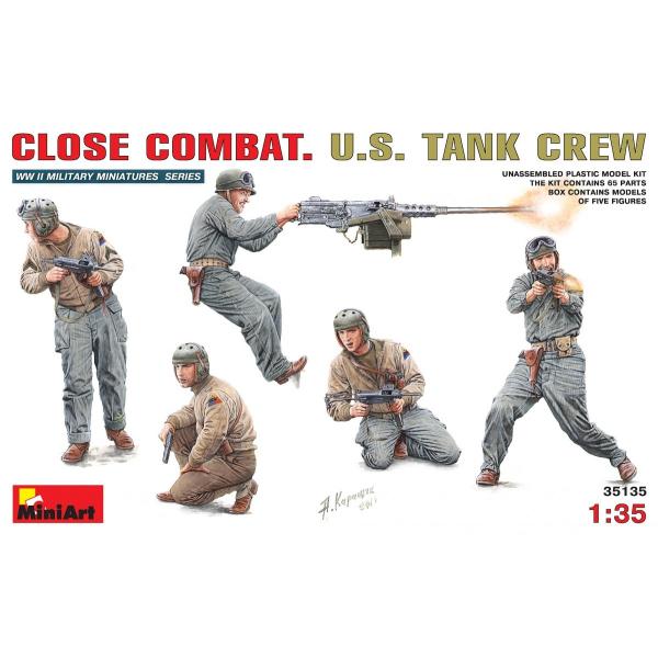 1/35スケールプラモデル　ＣＬＯＳＥ　ＣＯＭＢＡＴ．ＵＳ．戦車兵（５体入り）