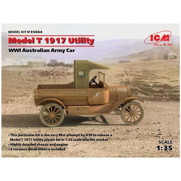 1/35スケールプラモデル　オーストラリア陸軍 T型フォード 1917年 多目的トラック